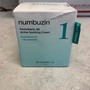 Numbuzin Pantothenic B5 Active Soothing Cream — new in sealed box
